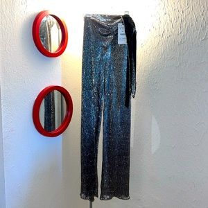 Zara silver pants